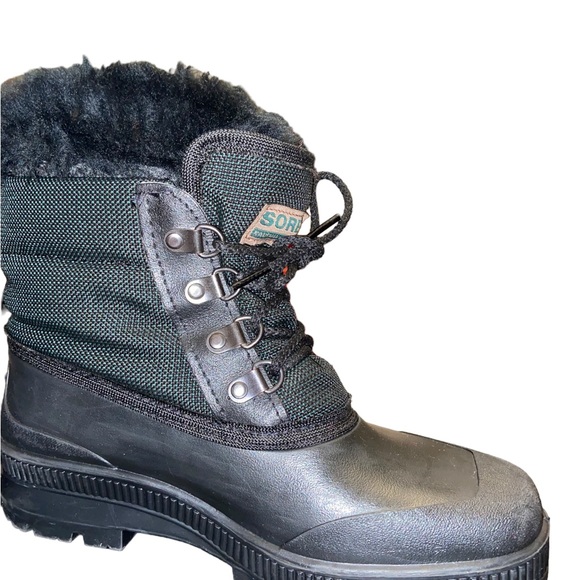 Vintage Sorel Kaufman Winter Boots Women's size 7 Waterproof Canada Green/Black - Picture 11 of 11